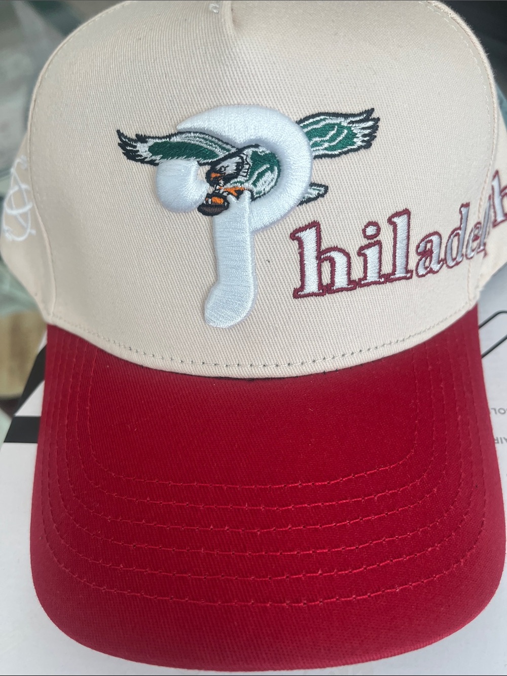 Philadelphia Red and Cream Baseball Cap
